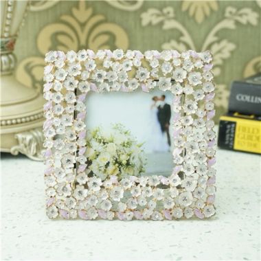 Metal photo frame / Jasmine flower photo frame