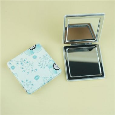 PU compact mirror/pastoralism square compact mirror