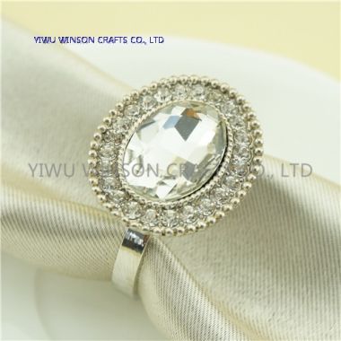 Metal Napkin Ring/Crystal Wedding Decoration Napkin Ring