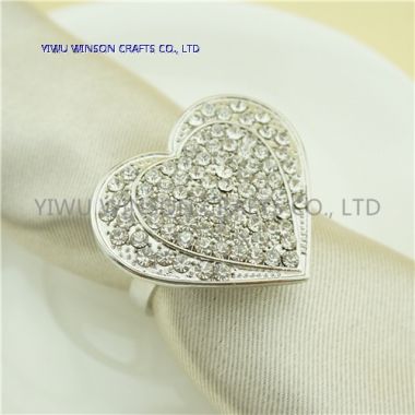 Metal Napkin Ring/Crystal Wedding Decoration Napkin Ring