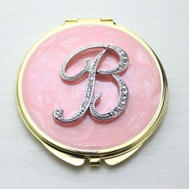 Monogram Compact Mirror/Letter B