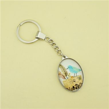 Single Side Bird Crystal Key Chain/Custom Logo Key Chain