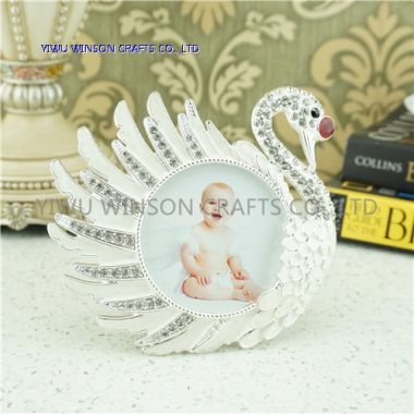 Enamel Swan Shape Metal Photo frames