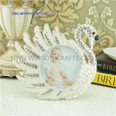 Enamel Swan Shape Metal Photo frames