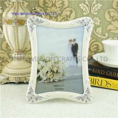 Enamel Silver Metal Photo Frame