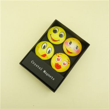 50mm Smile Face Printing Picture Magnets/Various Fridge Magnets Online Shopping