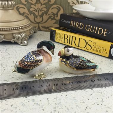 Painting of Imitation Ceramic Jewelry Box Crafts/Mandarin Duck Jewel Box