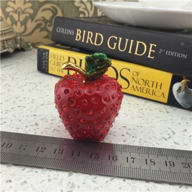 Metal Lovely Strawberry Jewelry Box/Crytals Jewel Box