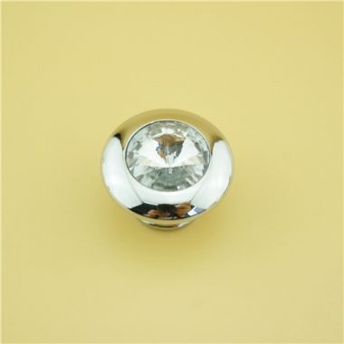 Zinc alloy glass drawer handle/Metal crystal cabinet handle