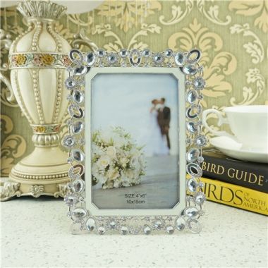 Luxurious crystal photo frame/zinc alloy photo frame