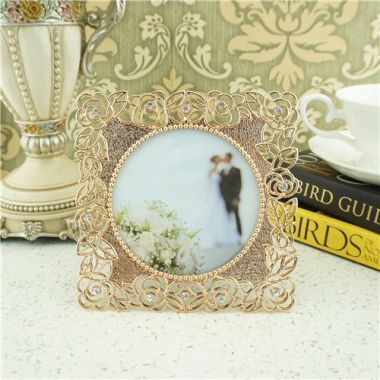 Metal diamond art photo frame/Rose decorative border  picture frame