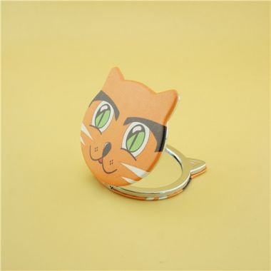 PU cute compact mirror/cartoon pocket mirror