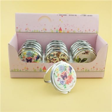 personalized compact mirror/wholesale PU compact mirror