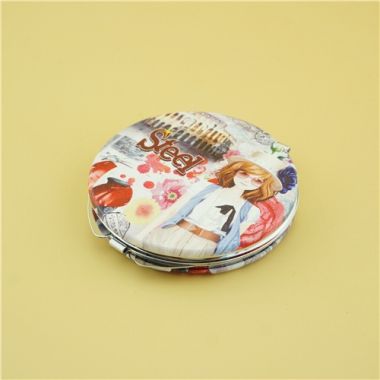 Round fashion vanity mirror/wholesale compact mirrors