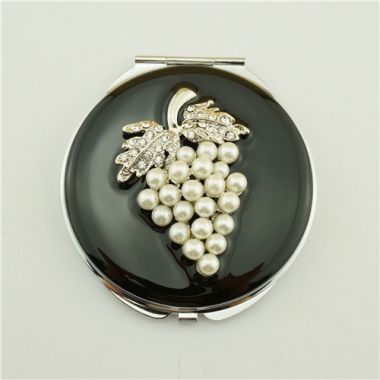 Pearl compact mirror/Folding makeup mirror