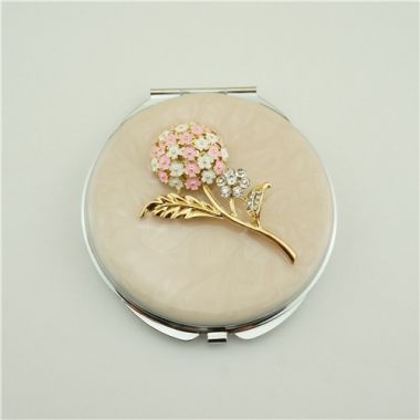 Pretty compact mirror/Metal folding makeup mirror