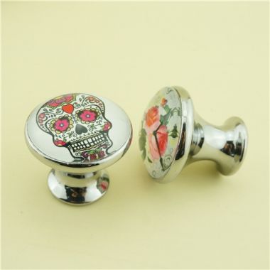 Skull head door knob cabinet cupboard/Drawer locker handles