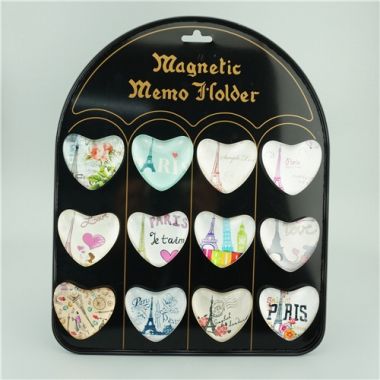 Eiffel tower series heart-shaped fridge magnet