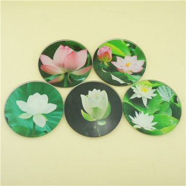 NEW Art Coasters Furniture/Round Glass Coaster