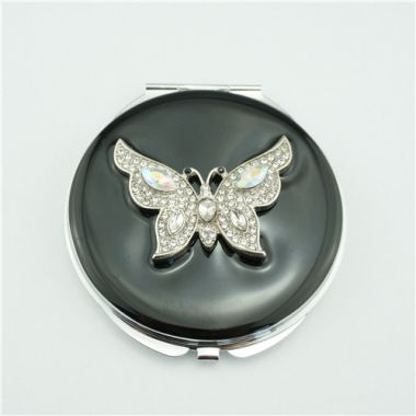 Folding vanity mirror/Black makeup mirror