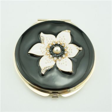 Black compact mirror/Folding vanity mirror