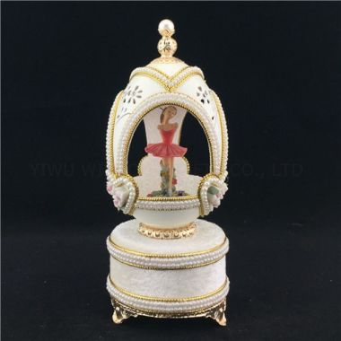 Ballerina jewelry box/Real goose egg jewelry box