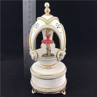 Ballerina jewelry box/Real goose egg jewelry box