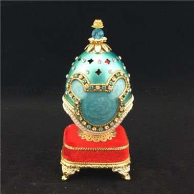 Genuine goose egg musical jewelry box