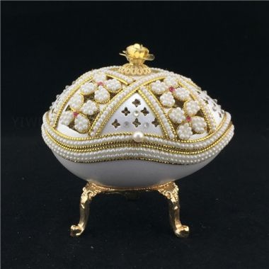 Beautiful goose egg pearl jewelry boxes