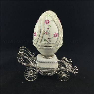 Wedding carriage music box/Necklace jewelry box