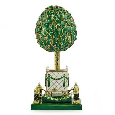 St petersburg russian faberge egg/The bay tree egg trinket box