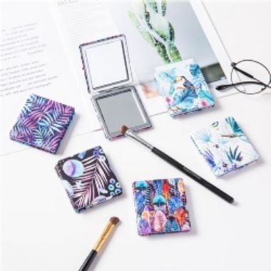 Square PU compact mirror/Tropical compact mirror