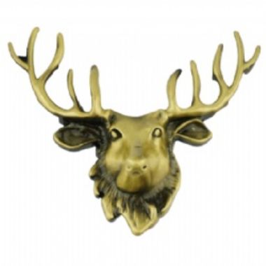 Antique Brass Reindeer Door Pulls