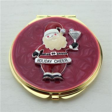 Santa Claus compact mirror