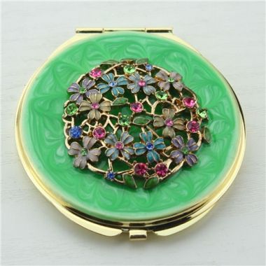 Floret compact mirror/small handbag mirror