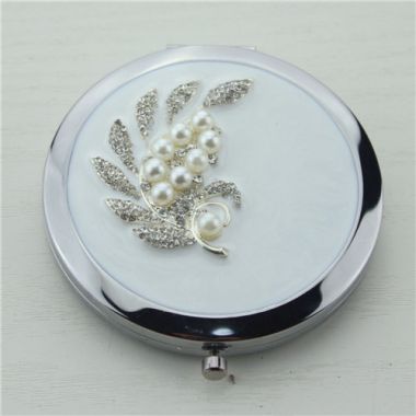 Jewelled compact mirror