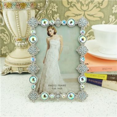 Metal photo frame /Jeweled photo frame