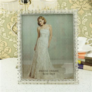 Jeweled photo frame Silver Plating