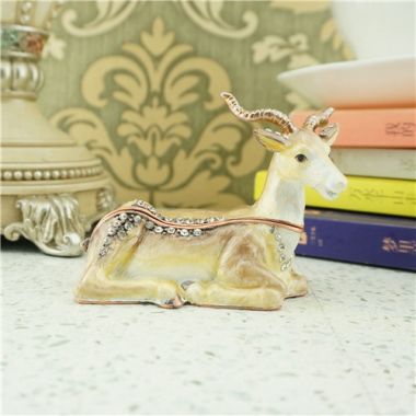 Pewter jewelry box / animal jewelry box