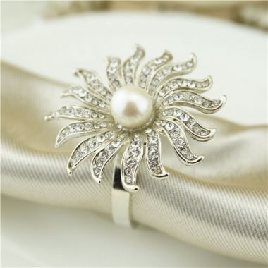 Metal Napkin Ring / Silver plating napkin holder wholesale