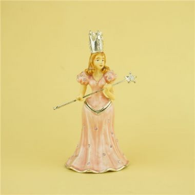 Pewter jewelry box / Princess figure jewelry box