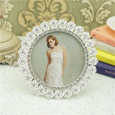 Metal photo frame / Silver wedding photo frame