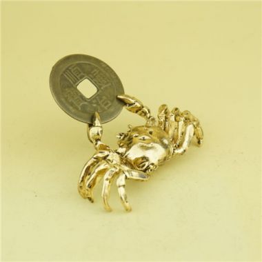 Metal home decorate / Gold crab decoration