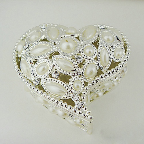 Heart-shaped Wedding Trinket box